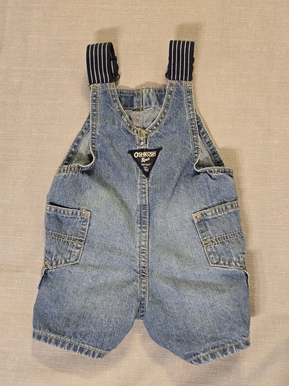 OshKosh Light Blue Denim Shortalls for Kids